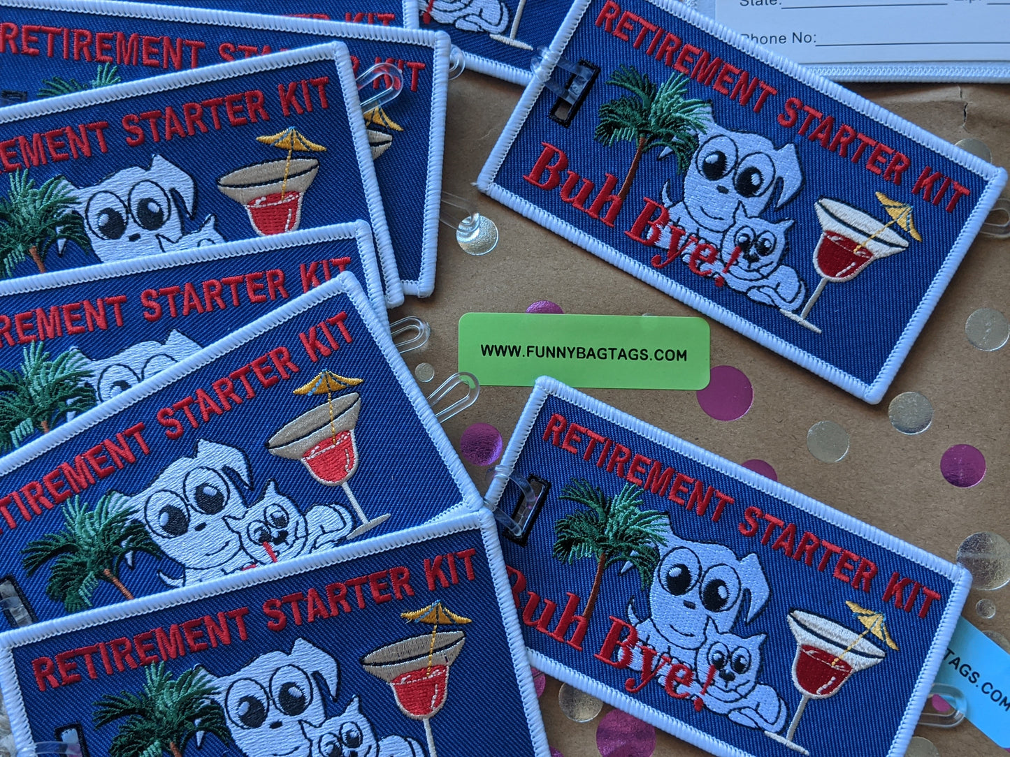 Retirement Starter Kit Luggage Tag