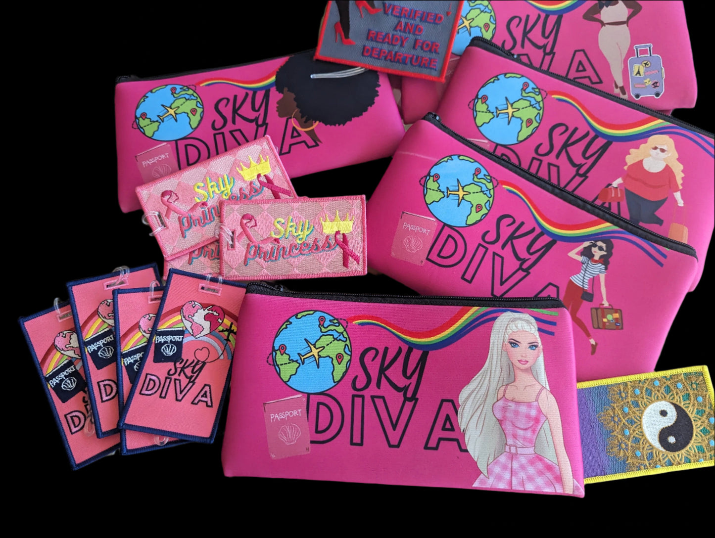 BARBIE BLOND Sky Diva Zipper Bag