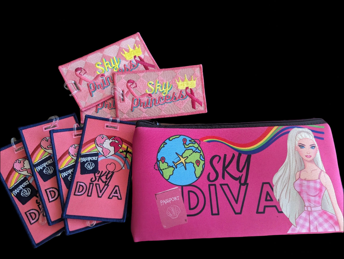 BARBIE BLOND Sky Diva Zipper Bag