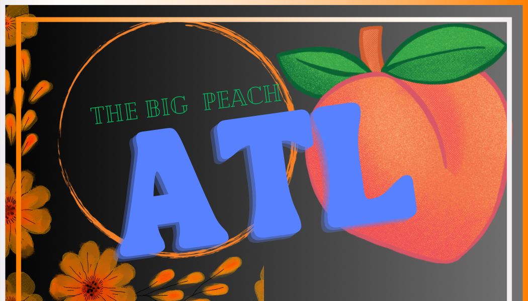ATL “The Big Peach” Luggage Tag