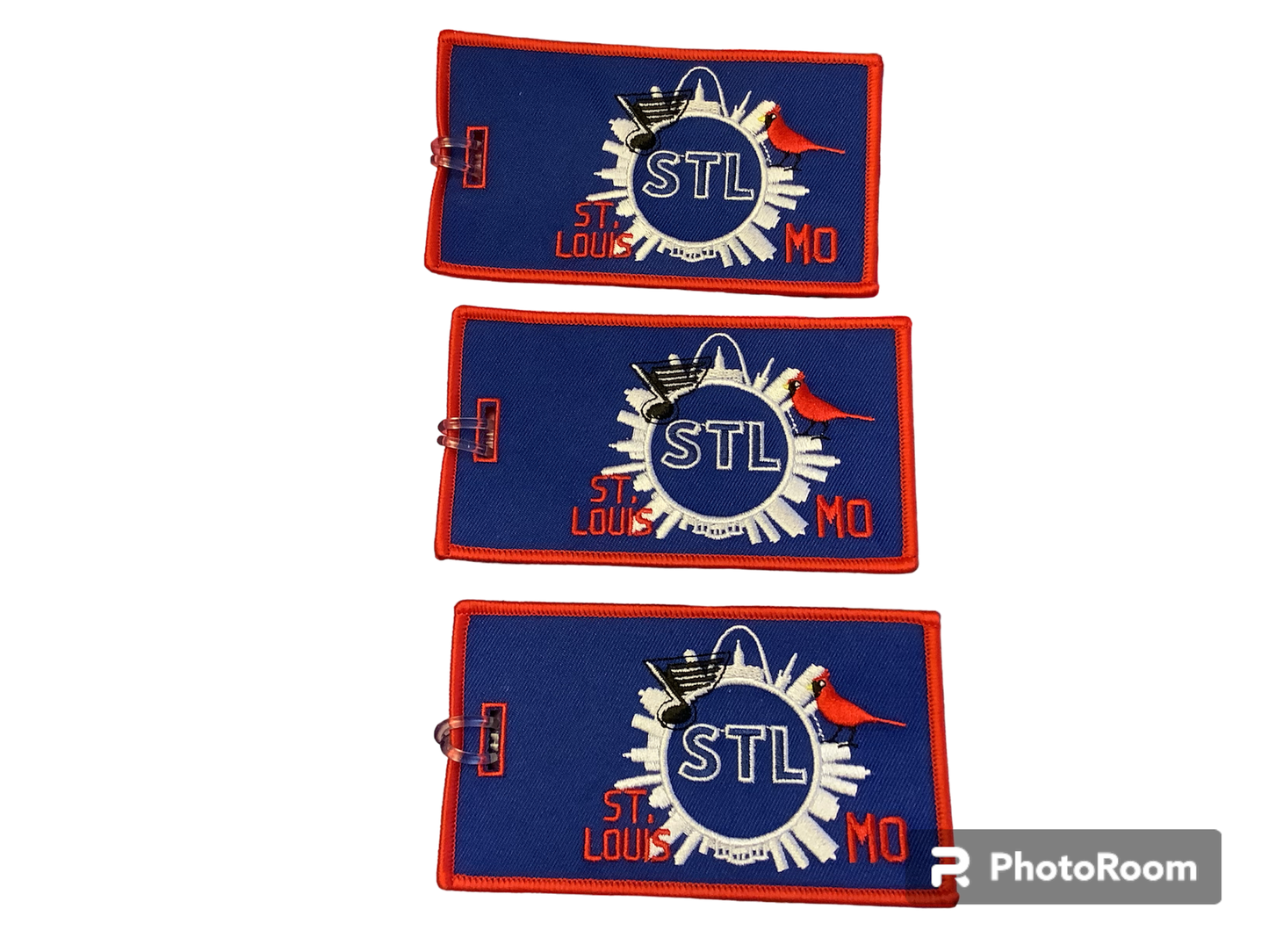 BLUE STL Luggage Tag
