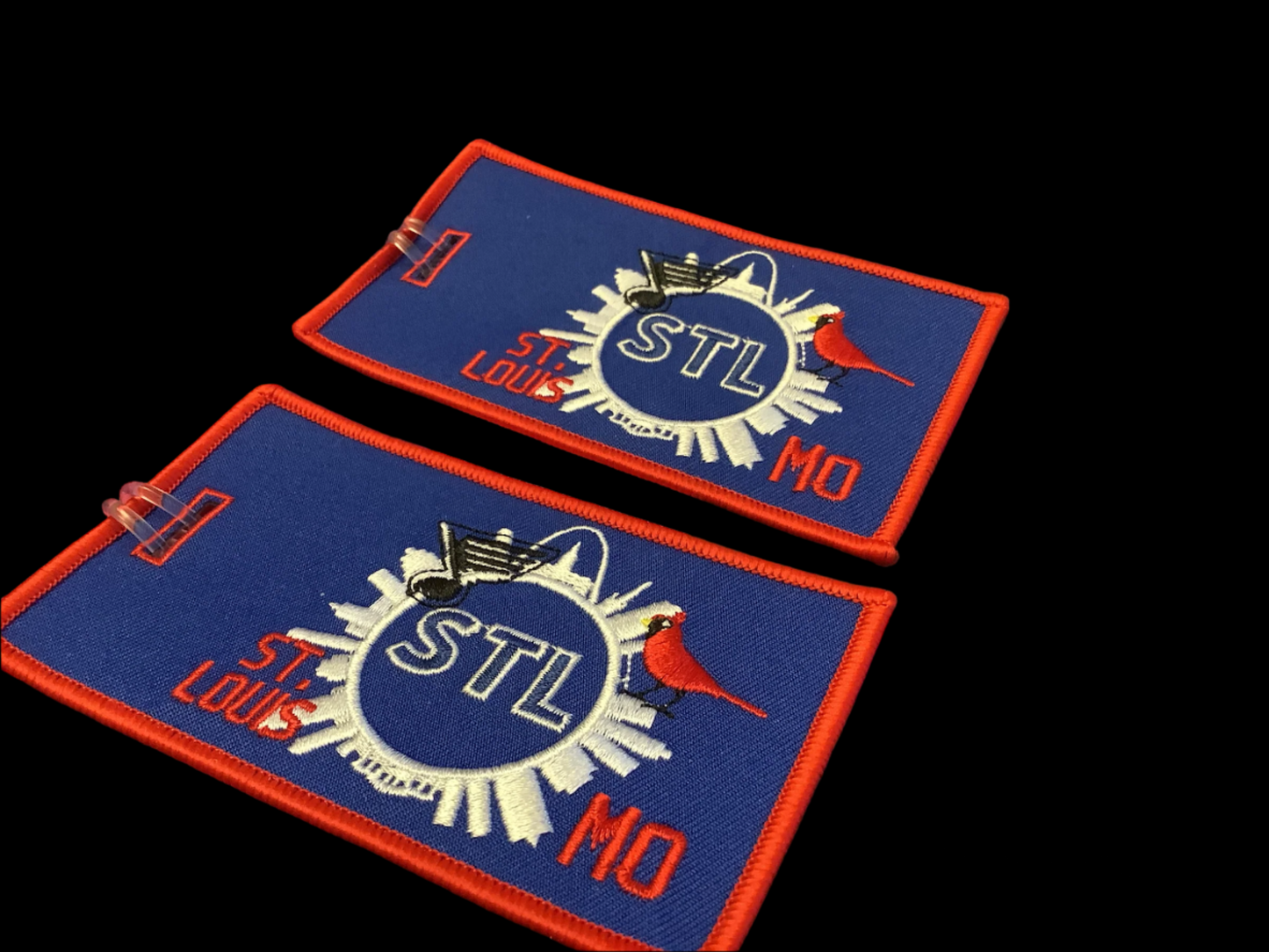BLUE STL Luggage Tag