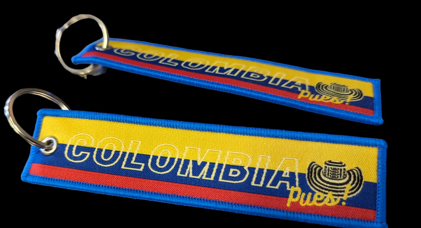 Colombia Pues! Luggage Tag. Key Ring