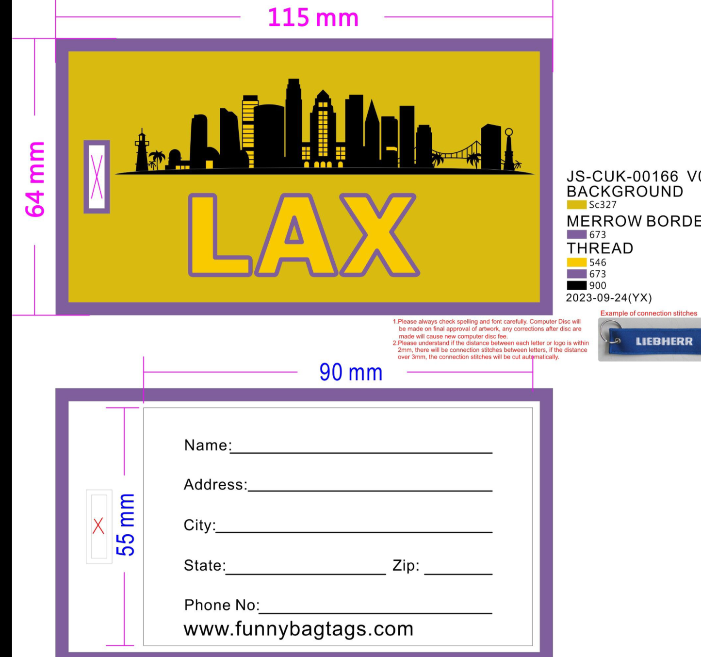 LAX Luggage Tag