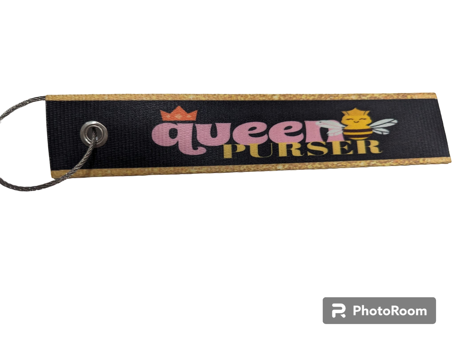 Queen B Purser(Long) Luggage Tag. IT CAN BE CUSTOMIZED