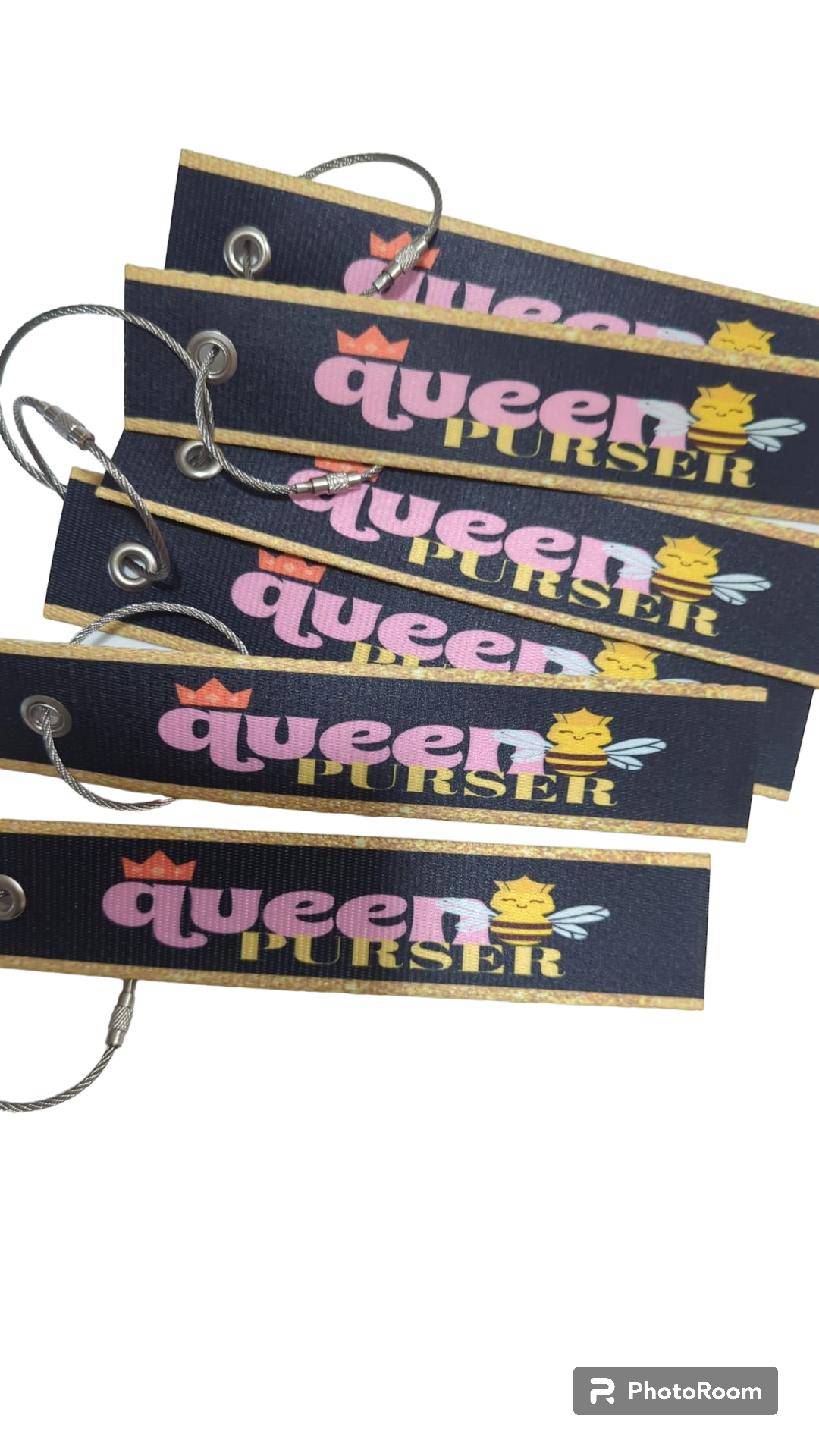 Queen B Purser(Long) Luggage Tag. IT CAN BE CUSTOMIZED