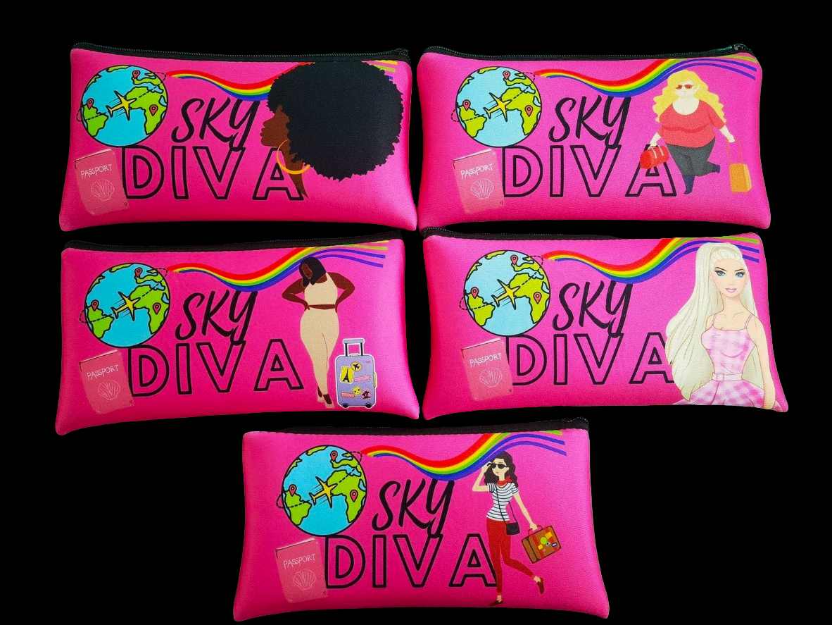 SKY DIVAAA ZIPPER BAG