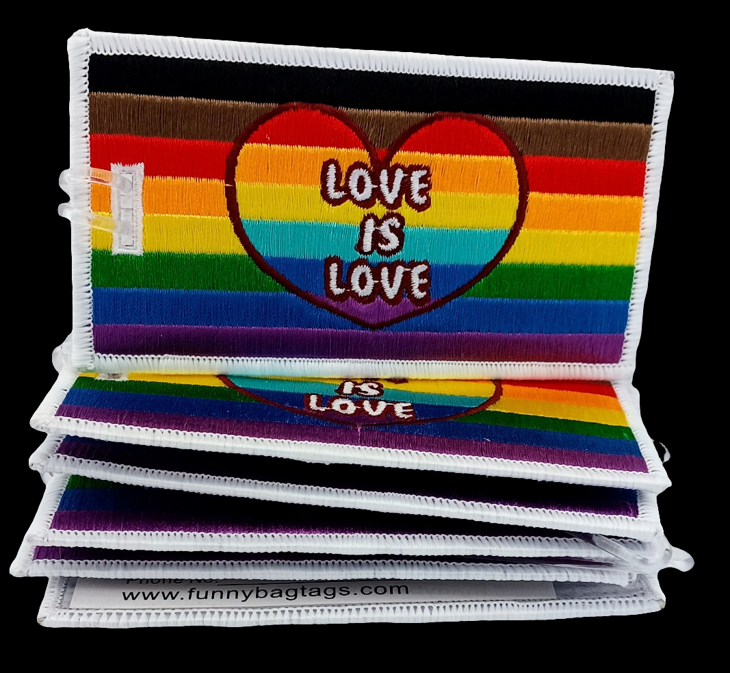 LOVE IS LOVE Luggage Tag. LGBTQ+
