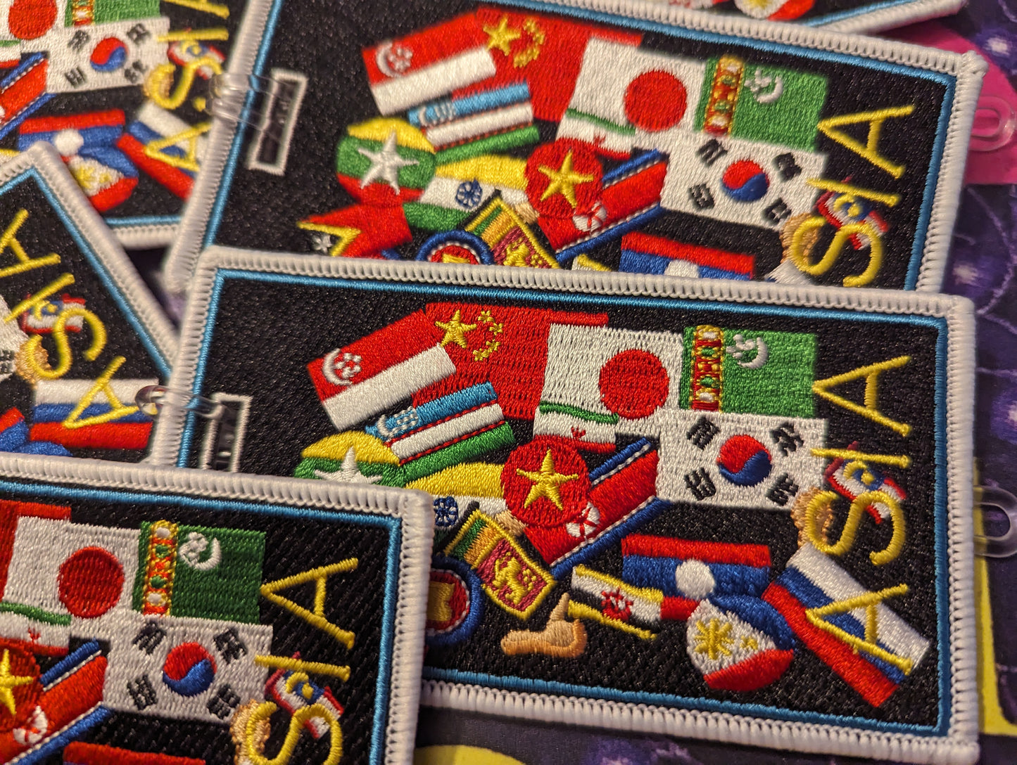 Asia Flags Luggage tags
