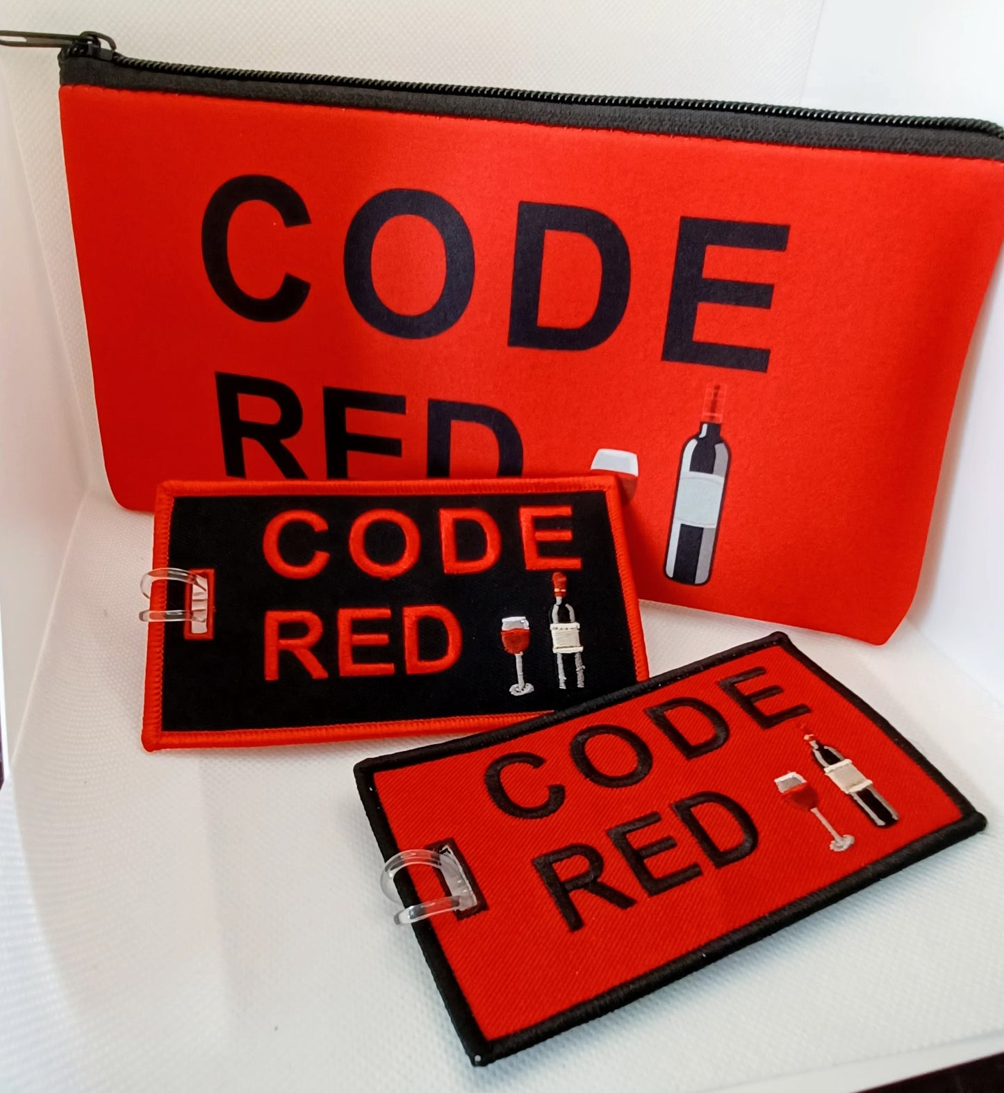 CODE RED ZIPPER BAG
