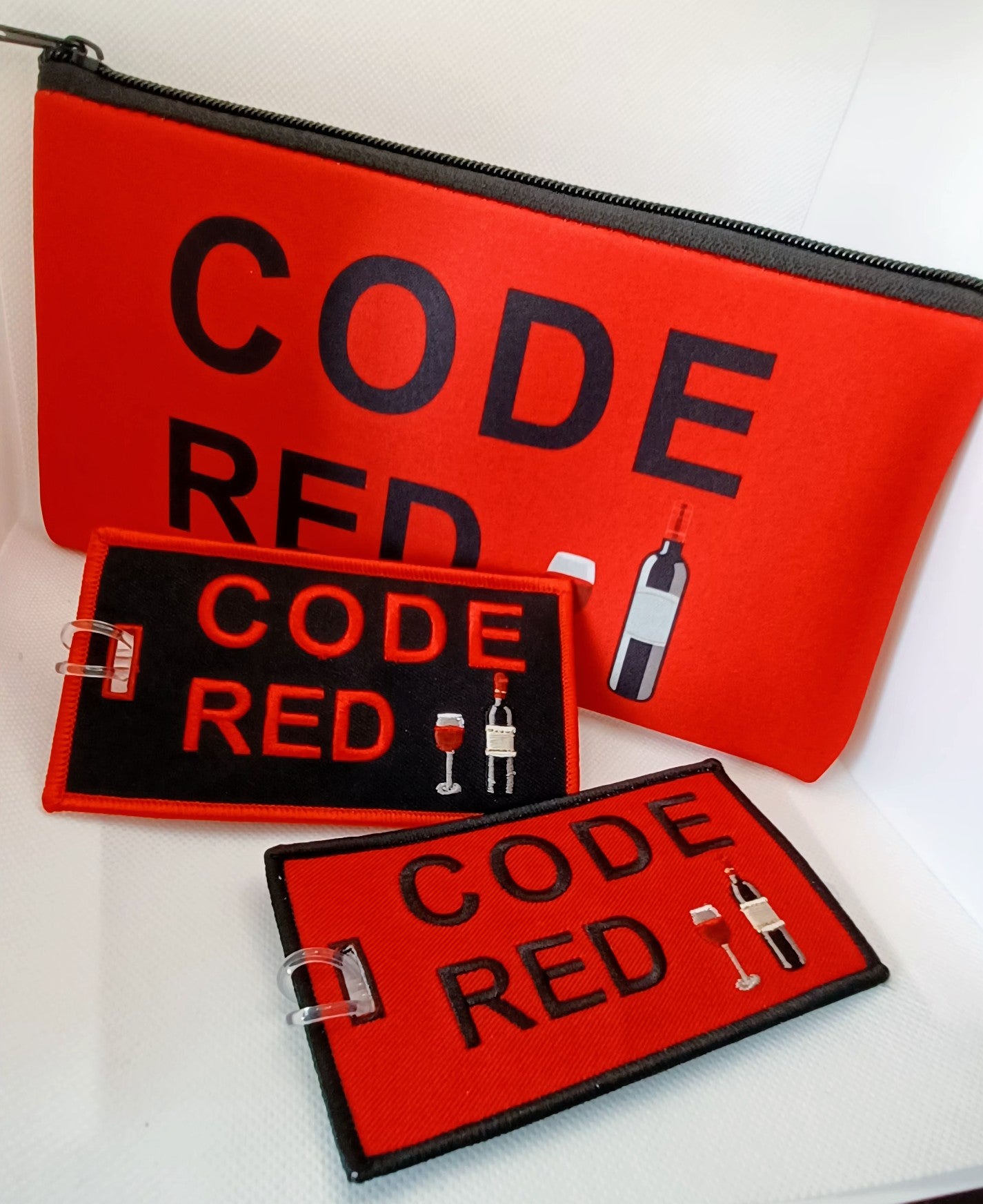 CODE RED ZIPPER BAG