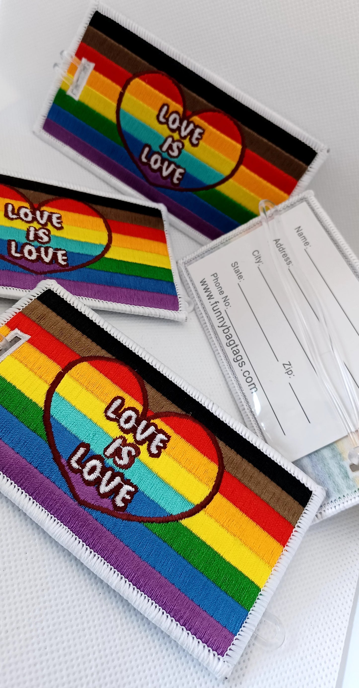 LOVE IS LOVE Luggage Tag. LGBTQ+