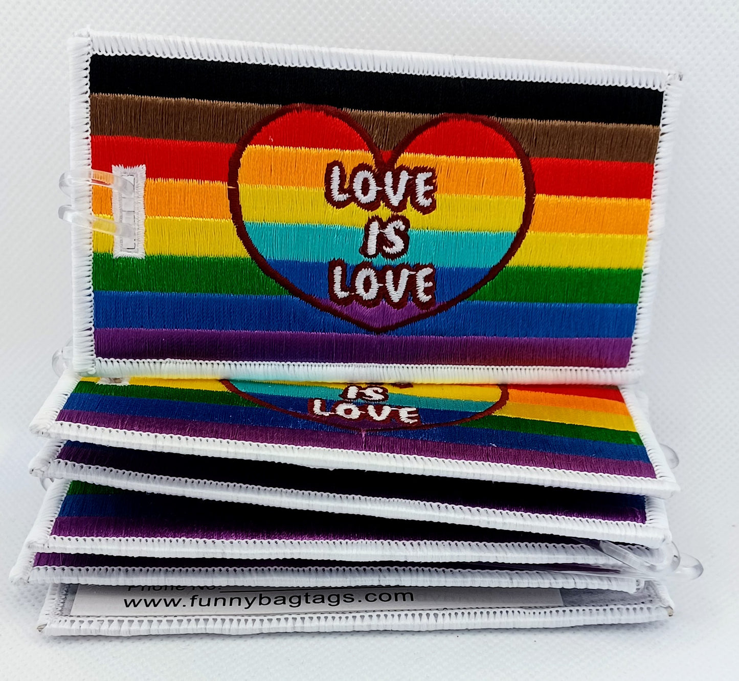 LOVE IS LOVE Luggage Tag. LGBTQ+