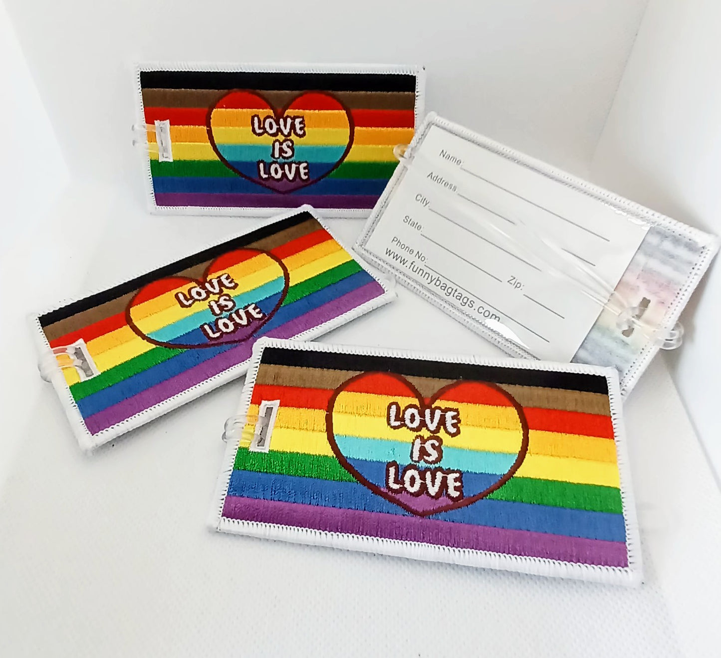 LOVE IS LOVE Luggage Tag. LGBTQ+