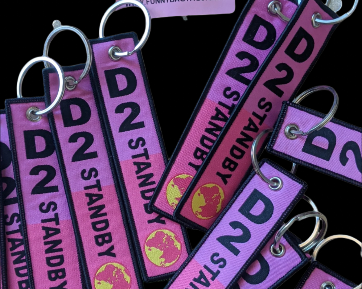 D2 STANDBY PINK Luggage Tag