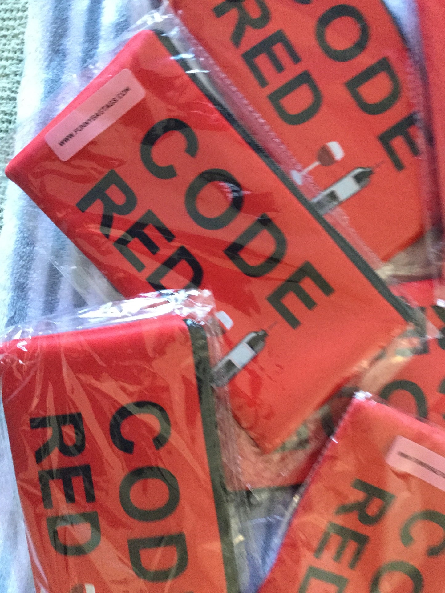 CODE RED ZIPPER BAG