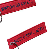 WINDOW OR AISLE? Luggage Tag
