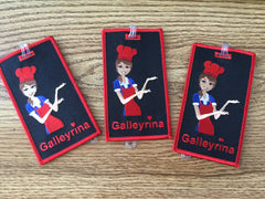 GALLEYRINA Dark Hair Luggage Tag