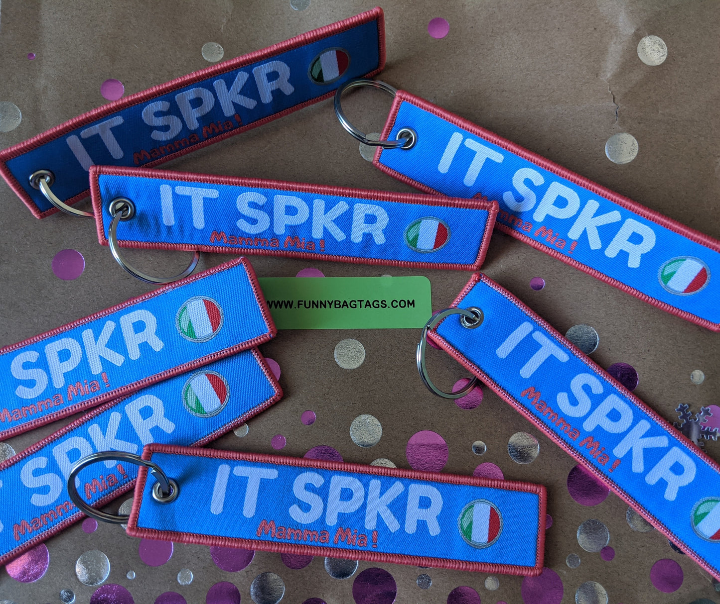 ITALIAN SPKKRR Luggage Tag