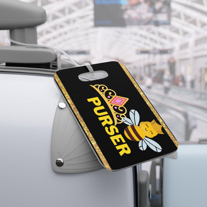 Purser Queen B luggage tags