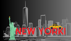 NEW YORK, NEW YORK Luggage Tag