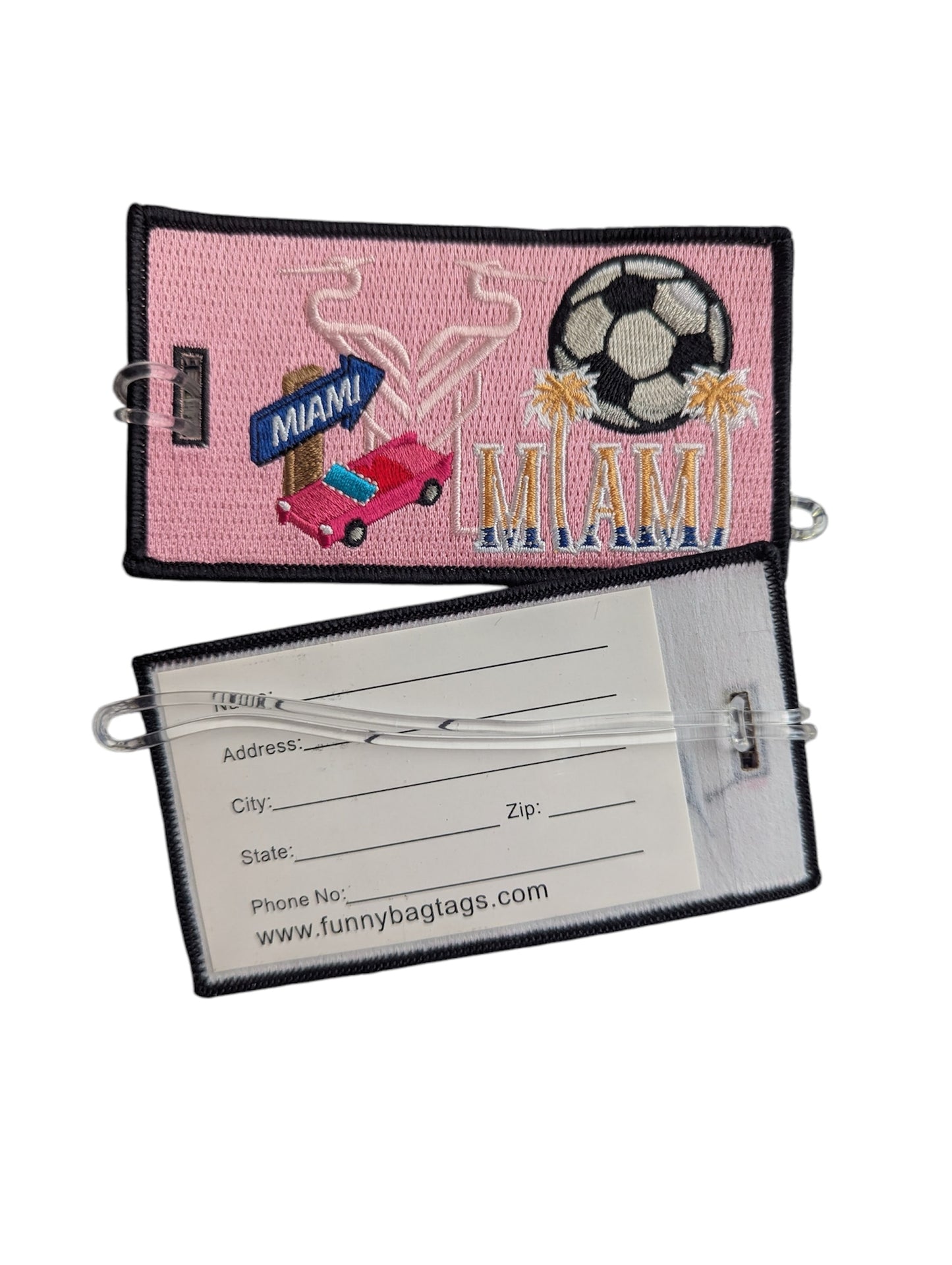 MIAMI Soccer Luggage Tag