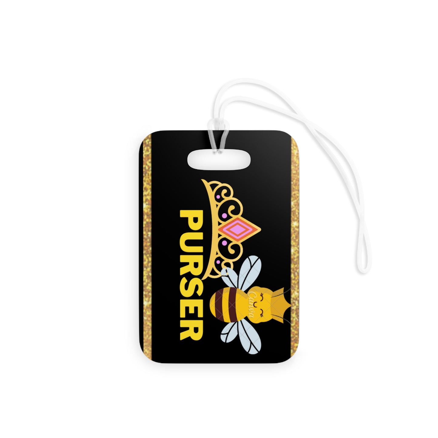 Purser Queen B luggage tags