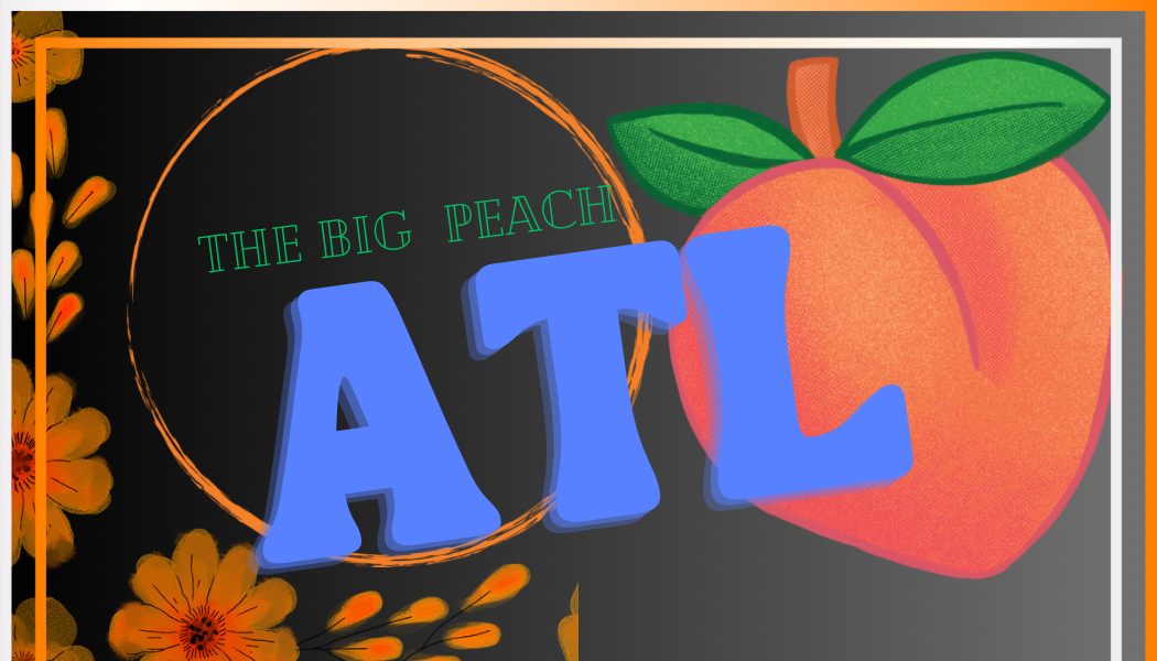 ATL  “The Big Peach” Luggage Tag