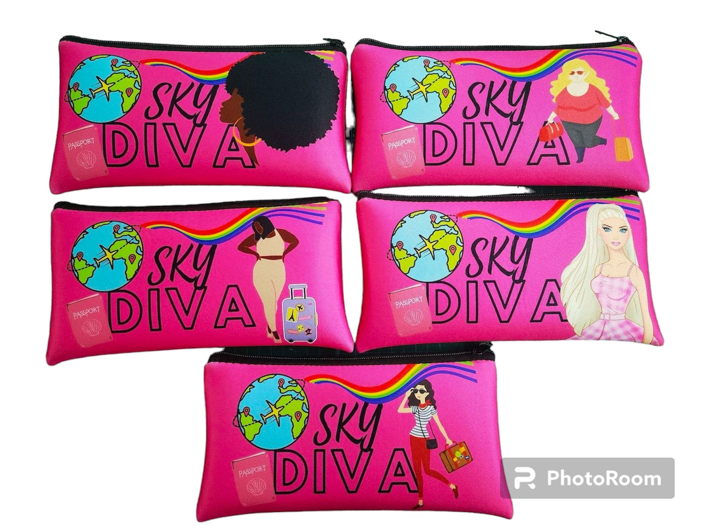 SKY DIVAAA ZIPPER BAG