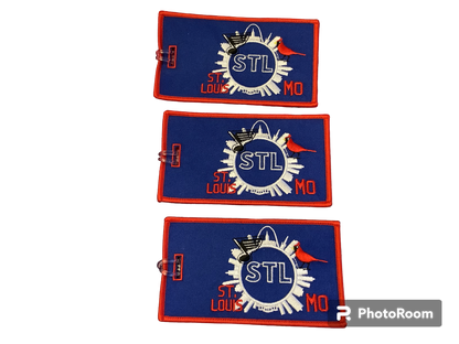 BLUE STL Luggage Tag