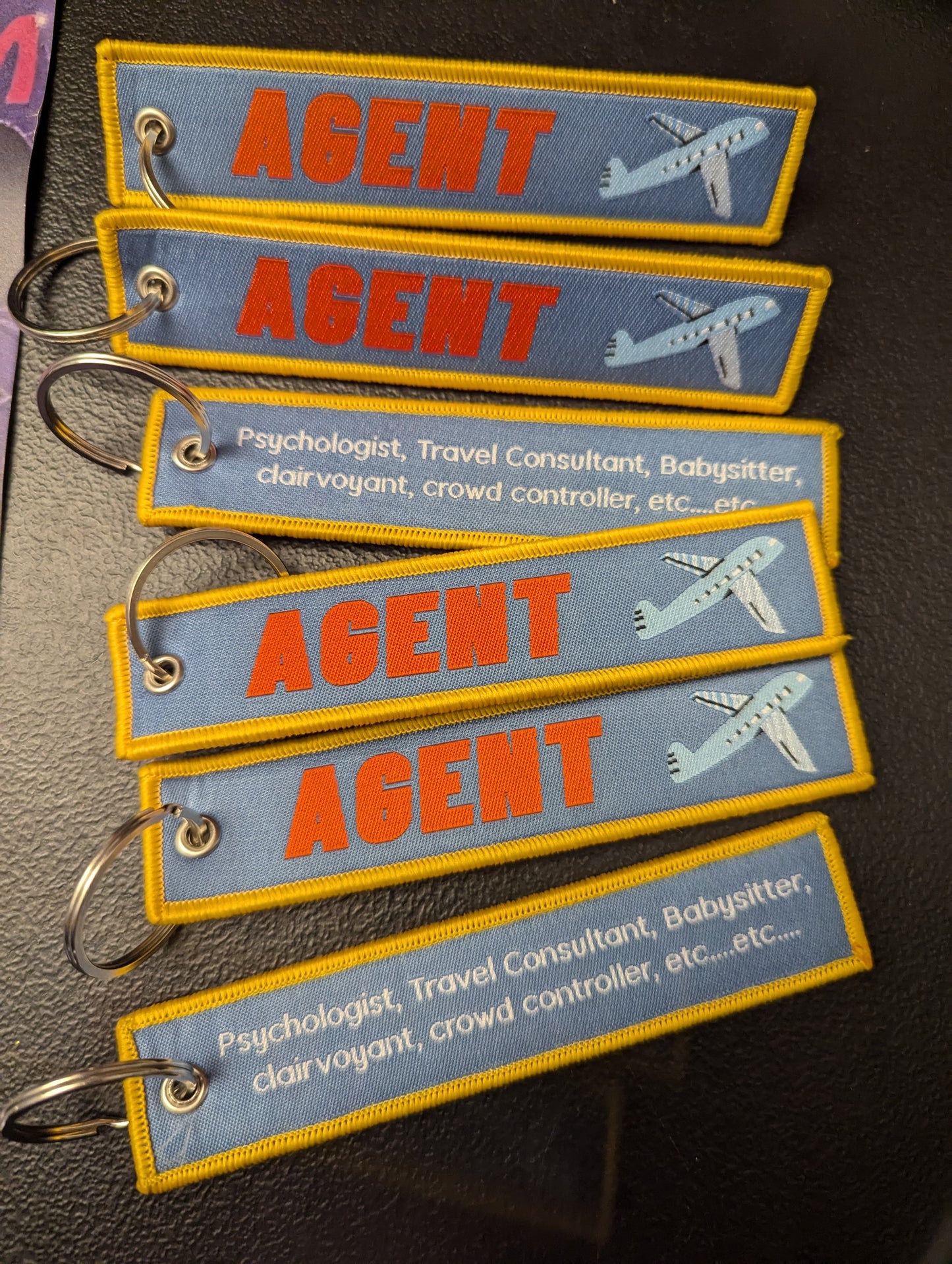 Agent Luggage  luggage Tag. Key Chain