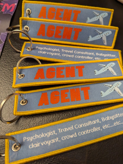 Agent Luggage  luggage Tag. Key Chain