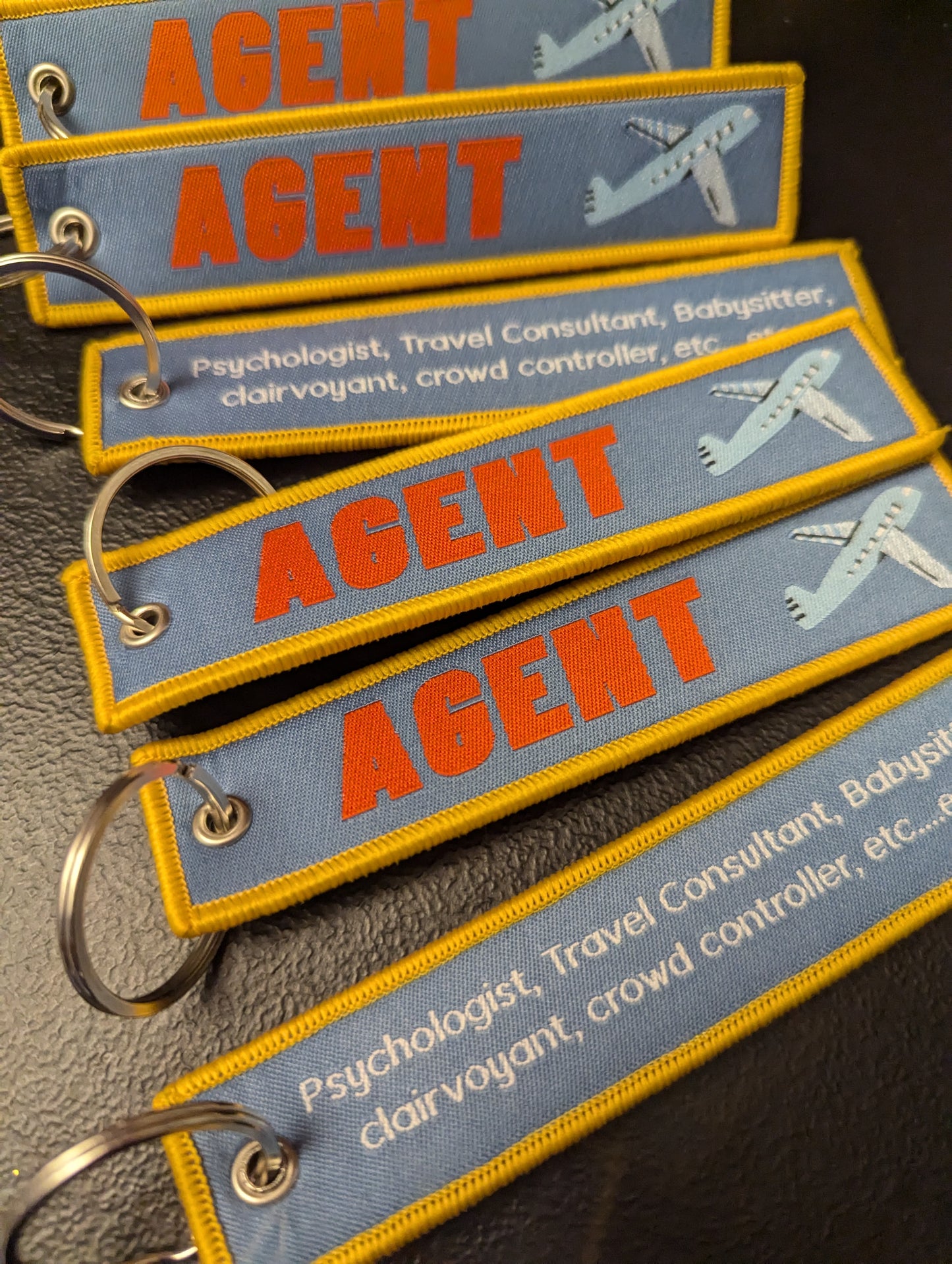 Agent Luggage  luggage Tag. Key Chain