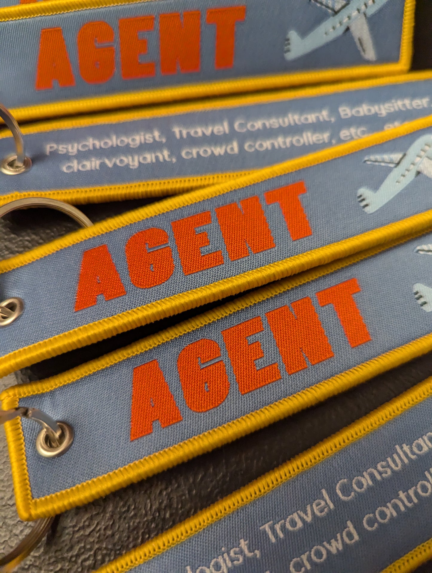 Agent Luggage  luggage Tag. Key Chain