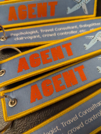 Agent Luggage  luggage Tag. Key Chain