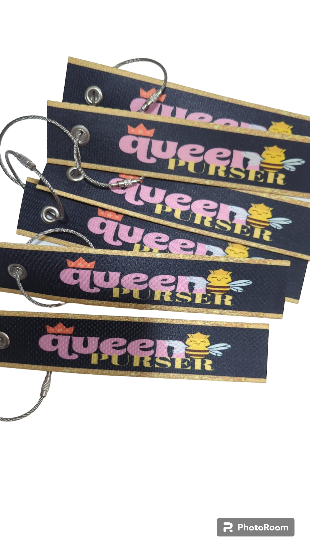 Queen B Purser(Long)  Luggage Tag. IT CAN BE CUSTOMIZED