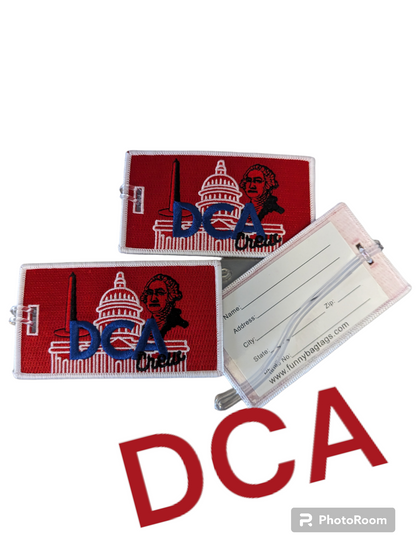 DCA CREW embroidered luggage tag