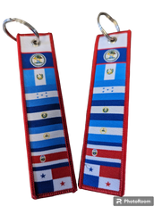 Central American Flags Luggage Tag