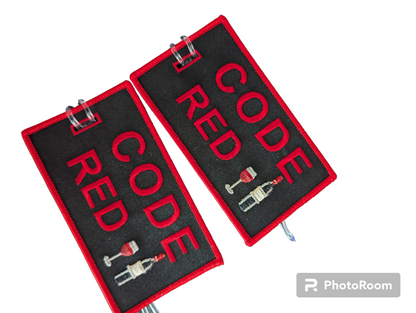 Code RED wine Bottle Luggage Tag