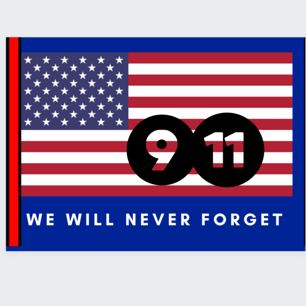 911 We will never forget Luggage Tag