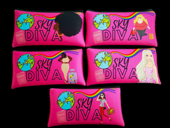 AFRICAN AMERICAN  SKY DIVAAA COSMETIC  BAGS