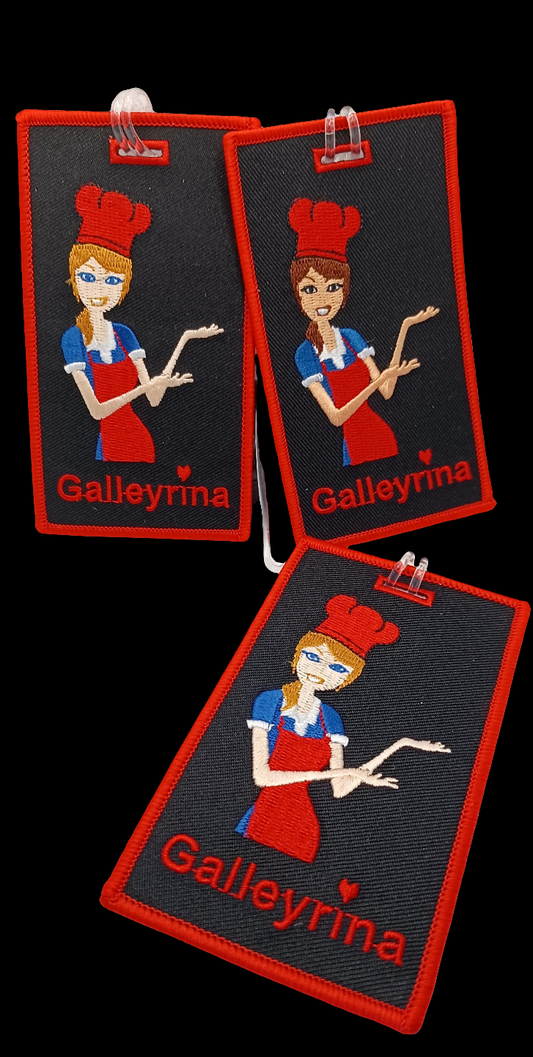 GALLEYRINA Dark Hair Luggage Tag