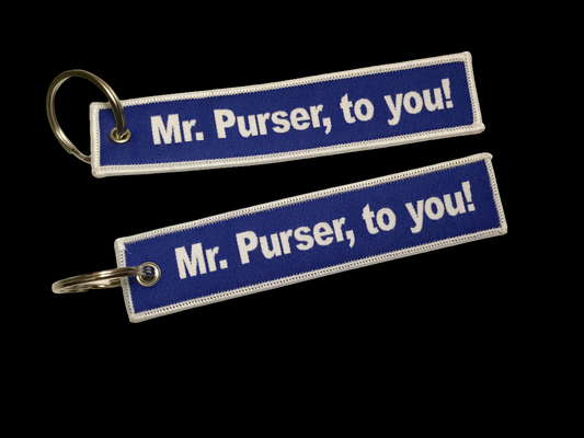 Mr PURSER, to you! Luggage Tag