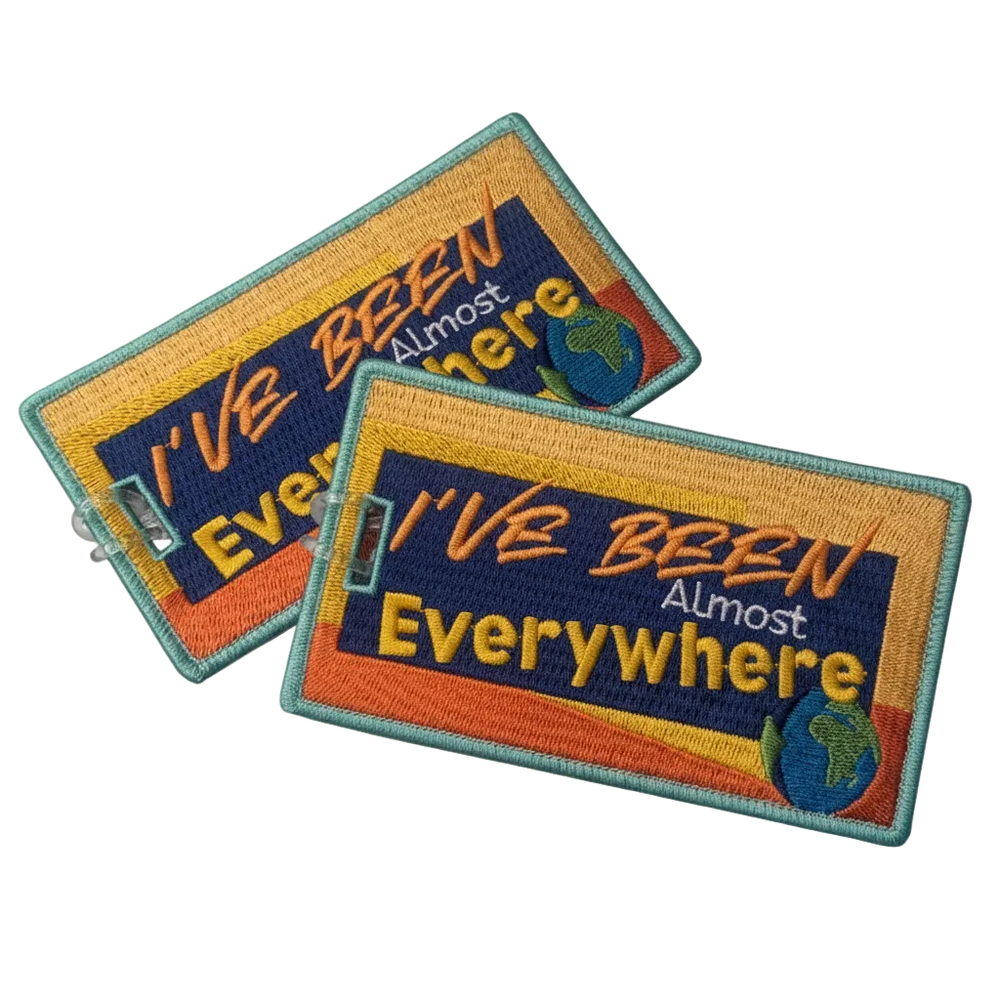 I've Been Almost Everywhere Luggage Tags – Clear Background