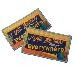 I've Been Almost Everywhere Luggage Tags – Clear Background