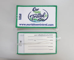 Custom embroidered Luggage tags and key Chains
