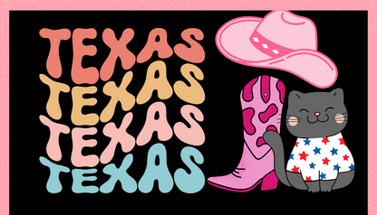 Texas Texas Texas luggage tag