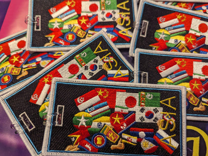 Asia Flags Luggage tags