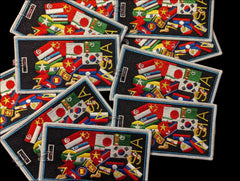 Asia Flags Luggage tags