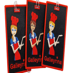 GALLEYRINA Dark Hair Luggage Tag